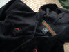 Girl's black fleece hoodie