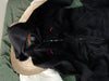 Girl's black fleece hoodie